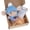 Type C blue, variant on Flowers Rabbits Themed Gift Box Bunnies Hug Lovely Easters Gift For Children and Adults On Festives Event