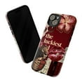 thumbnail image 3 of The Luckiest Girl Phone Case, Leopard and Red Floral Collage iPhone Cover, Romantic Aesthetic Artistic Protective Case for iPhone 17 16 15 14 13 12 11 Pro Plus Mini, 3 of 6