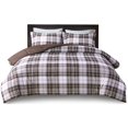 thumbnail image 1 of Ensemble Mini Couette en Microfibre Imprimée Polyester Madison Park Essentials Marron, 1 of 10