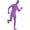 Purple, variant on HCBY Full Body Disappearing Spandex Suit, Unisex Zentai Suit, Stretchy Full Coverage Skin Suit, Halloween Cosplay Stage Performance Costume