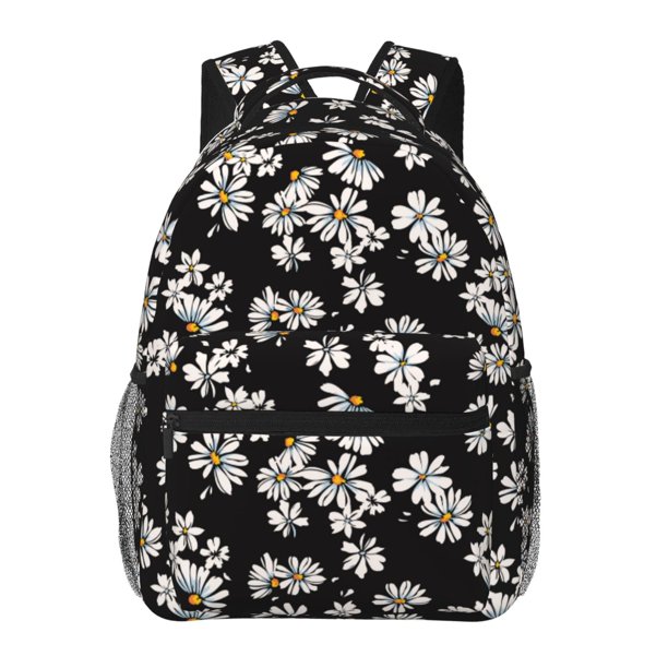 Easygdp Daisies Flowers Mochila Ergonómica Versátil para Laptop - Múltiples Bolsillos, Correas Ajustables, Unisex para Escuela, Viajes y Actividades al Aire Libre-One Size