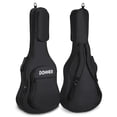 thumbnail image 1 of Donner 36 Inch Acoustic Guitar Gig Bag 0.5Inch Thicken Sponge Pad 600D Thick Ripstop Waterproof Nylon Soft Carry Case Large Outer, 1 of 8