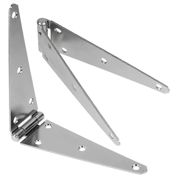 2pcs Heavy Duty Strap Hinges Galvanized Iron Strap Hinges Gate Hinges Wooden Fences Hinges For Outdoor Barn Garage Gate Doors