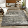 thumbnail image 3 of Hauteloom Tigaon Living Room, Bedroom Area Rug - Contemporary - High Pile - Gray, Charcoal, Dark Red - 18" Sample, 3 of 8