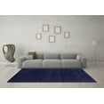 thumbnail image 3 of Ahgly Company Indoor Rectangle Abstract Blue Contemporary Area Rugs, 2' x 5', 3 of 4