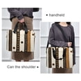 thumbnail image 6 of FORMRS 16" Laptop Bag Carrying Sleeve Case with Handle Travel Shoulder Briefcase, Beige Abstract Dots, 6 of 8