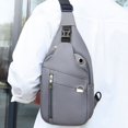 thumbnail image 1 of PENGXIANG Crossbody Backpack Adjustable Buckle Design Anti-greasy Super Light One Strap Shoulder Backpack for Travel, 1 of 10