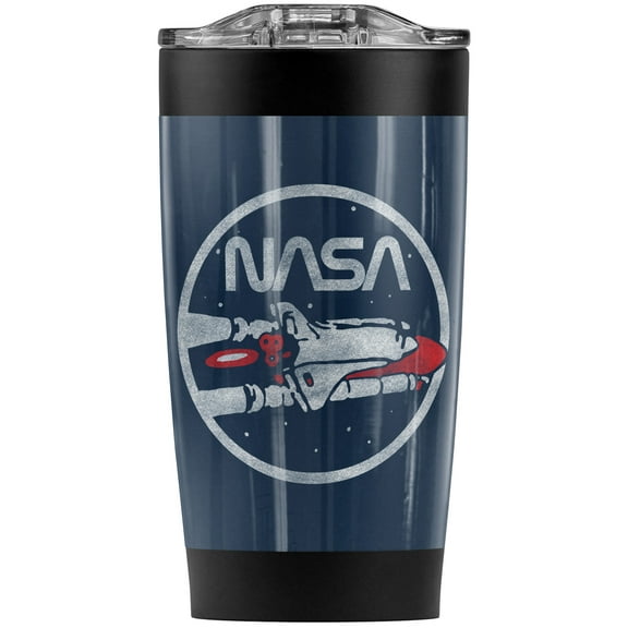 Nasa Space Shuttle Flight Stainless Steel Tumbler 20 oz Coffee Travel Mug/Cup, Vacuum Insulated & Double Wall with Leakproof Sliding Lid | Great for Hot Drinks and Cold Beverages