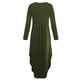 thumbnail image 3 of Maxi Partido Cuello EnV Manga Larga Casual Mujer Casuales Apariencia Atractiva Muchacha Colco Vestido largo maxi de las mujeres, 3 of 7