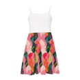 thumbnail image 6 of 5-6 Years Girl's Short Sleeve Floral Print Loose Casual Long Maxi Dress with Pockets 4-12 Years, 6 of 7