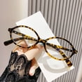 thumbnail image 4 of Men Women Office Eye Protection Y2K Optical Spectacle Eyeglass PC Round Eyeglasses Frame Eyewear Computer Goggles Anti-Blue Light Glasses BEIGE, 4 of 8