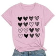 thumbnail image 1 of Meichang T-Shirts de la Saint-Valentin pour Femmes, T-Shirts Graphiques Mignons avec Cœur, Manches Courtes, Col Rond, Coupe Ample, T-Shirts de Fête, Cadeaux de la Saint-Valentin, 1 of 3