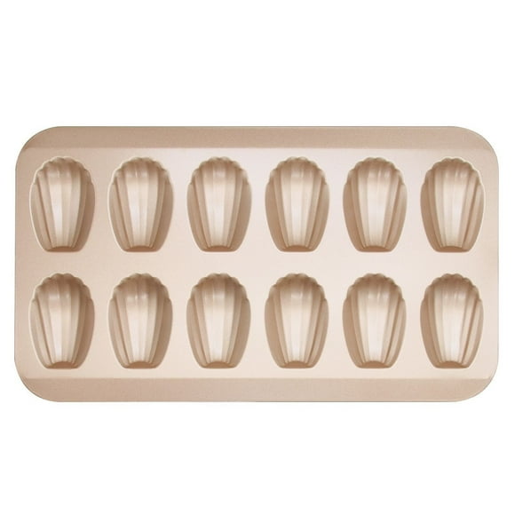Pompotops Madeleine Shell Cake Non-stick Baking Pan 12 Even Shell Cake Bread Baking Utensils Clearance