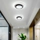 thumbnail image 1 of Lámpara de techo LED contemporánea de 20 W con diseño elegante y redondo para dormitorio y sala de estar, acabado en blanco puro, 1 of 6