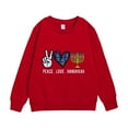 thumbnail image 1 of HNMKIU Chandail en Molleton Col Rond Enfants Imprimé Menorah Hanukkah Chaud Manches Longues, 1 of 3