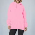 thumbnail image 2 of MuXi Women's Oversized Letter Print Hoodie Soft Pullover Sweatshirt Casual Loose Fit Comfortable Daily Wear (Pink,L), 2 of 6