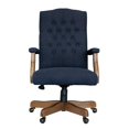 thumbnail image 2 of Boss Office Traditional Executive Chair in Denim Blue Linen, 2 of 6