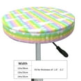 thumbnail image 4 of Kdxio Rainbow Rabbit Print Stool Covers Round,Stretch Round Bar Stool Covers Washable Bar Stool Cushion Slipcover for 12-15 Inch Chair, 4 of 7
