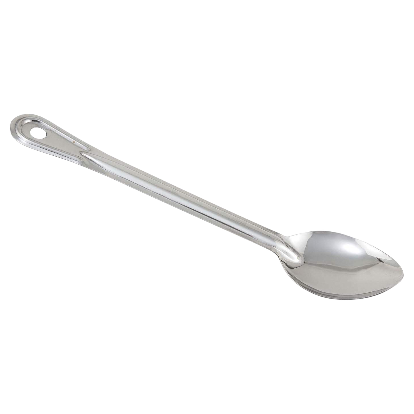 Winco BSOT-13 Basting Spoon, Stainless Steel, 1.2 mm - Solid, 13 in.