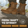 thumbnail image 6 of Maelstrom Military Tactical Work Boots, AR 670-1 Compliant, Coyote Brown, Size 11M, 6 of 7