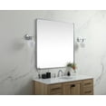 thumbnail image 5 of Elegant Decor Soft corner metal square mirror 42x42 inch in Silver, 5 of 7