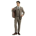 thumbnail image 2 of Men's Hybrid-Fit 3pc Tweed Suit w/ Expandable Waistband, 2 of 4