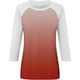 thumbnail image 5 of Camisas de Manga Corta para las Mujeres, 3/4 Manga Color Sólido Gradiente Impreso Cuello Redondo Casual Top Hecho de Tejido Súper Suave, Blusas de Manga Corta para las Mujeres, 5 of 5