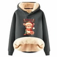thumbnail image 1 of WEAIXIMIUNG Sweat à Capuche pour Femmes Imprimé Vintage de Noël à Manches Longues, 1 of 4