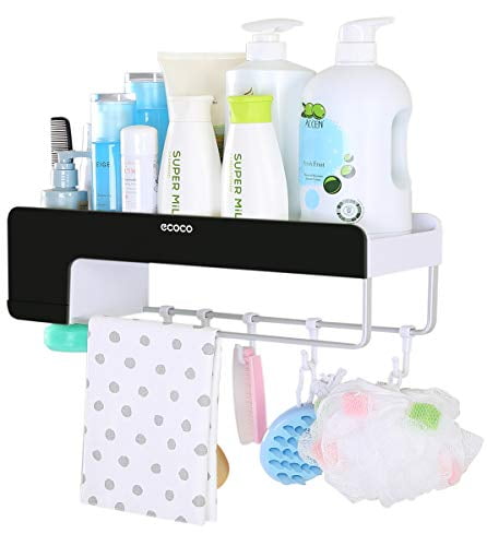 Belloc Floating Shelves Wall Mounted Storage Shelves for Kitchen,Shower Caddy Adhesive Bathroom Storage Shelf Kitchen Rack Organizer Paper Holder