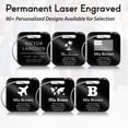 thumbnail image 4 of Customized Stainless Steel Luggage Tags: Personalize Your Suitcases, Backpacks, and Bags with Your Text (Black), 4 of 7