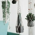 thumbnail image 3 of Walbest Plant Hanger Flower Pot Bonsai Net Bag, Hand-woven Macrame Plant Pot Holder Rope, Plant Hanger for Indoor Outdoor Garden Ceiling Wall Home Decor (Not Including Flowerpot), 3 of 7