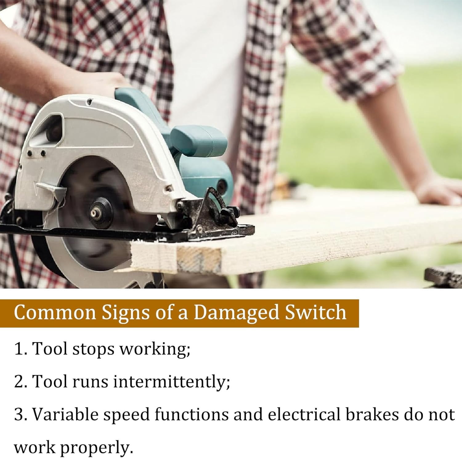 ABCISI Miter Saw Trigger Power Switch Replacement Part for DW712 DW715 DW716 DW717 DW718 DWS780, Non-OEM Parts, But Quality Meets OEM Manufacturing Requirements