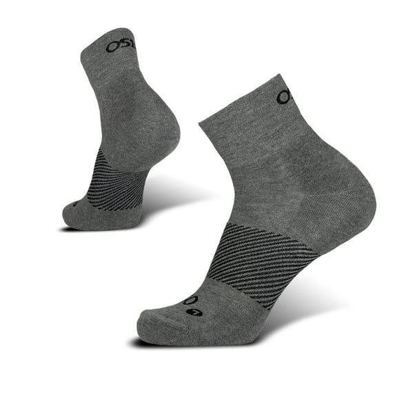 OS1st Wicked Comfort Socks | 1/4 Crew Charcoal Socks