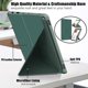 thumbnail image 3 of Estuche protector delgado inteligente Soledad cuero suave con solapa para Fire HD10 plus 2021 magnéticos ángulos de visión verde, 3 of 6