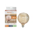 thumbnail image 1 of Tecnolite, Foco Vintage LED, Modelo 3DG125LEDFC20VAR, Foco Atenueble / Luz Suave Cálida, Base E27, Tamaño 16.4 x 12.5 Centímetros, Foco LED con Luz Color Ambar, 1 of 5