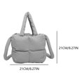 thumbnail image 2 of Pillow Shopper Bag Hobo Satchel Monedero Puffer Tote Ligero para Mujer, 2 of 9
