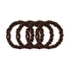 thumbnail image 2 of Set de 4 Scrunchies Slip Silk Skinny, marrón oscuro, 2 of 6