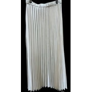 Anne Klein ANNE WHITE Textured Satin MIDI Skirt, US 2X-Large