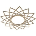 thumbnail image 2 of Ekena Millwork 34"OD x 13 1/8"ID x 1/4"T Eleanor Wood Fretwork Pierced Ceiling Medallion, Red Oak, 2 of 3