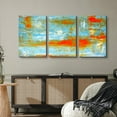 thumbnail image 2 of wall26 Canvas Print Wall Art Set Blue &amp; Orange Vibrant Brushstroke Collage Abstract Shapes Illustrations Modern Art Chic Colorful Multicolor Ultra for Living Room, Bedroom, Office - 24"x36&q, 2 of 5