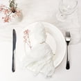 thumbnail image 5 of Holzlrgus Cheesecloth Napkins Set of 6, 20 x 20 Inch Gauze Dinner Cloth Napkins, Handmade Square Rustic Table Napkins for Parties Weddings Event Family Dinner Boho Boho Decoration, White, 5 of 7