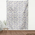 thumbnail image 4 of Geometric Fabric by the Yard, Abstract Rounds with Rectangles in Purple Tones Quirky Polka Dots, Decorative Upholstery Fabric for Sofas and Home Accents, Eggshell Multicolor by Ambesonne, 4 of 5