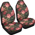 thumbnail image 3 of Psesaysky Rose Pattern Breathable Vehicle Seat Covers for Auto Interior, Polyester Fabric Anti-Scratch Front Seat Cover SUV, 3 of 9