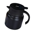 thumbnail image 3 of LOVIVER Stainless Steel Thermal Coffee Carafe Hot Water Bottle Strainer Flat Bottom Portable Insulation Teapot for Office Restaurants Black, 3 of 8