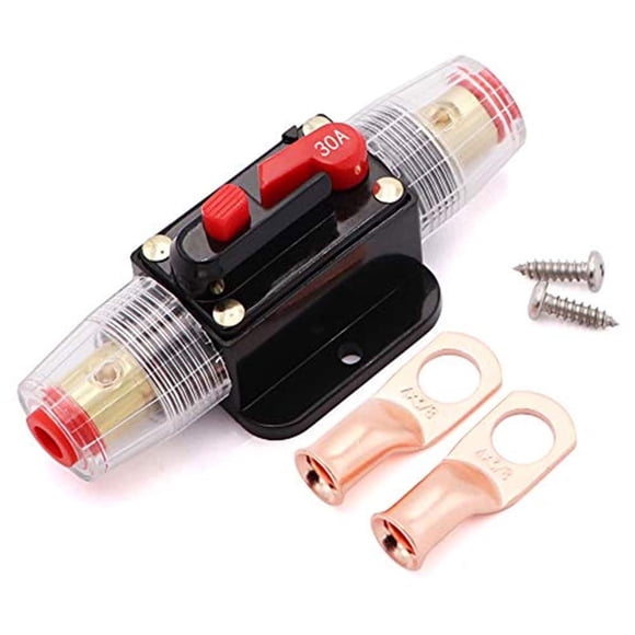 Disyuntor Tuijodaix 30A 12V de alta tensión con restablecimiento manual