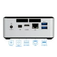 thumbnail image 3 of Intel NUC D34010WYKH Mini PC, Intel Core i3-4010U 1.7GHz, 8GB RAM, 256GB SSD, Mini HDMI, MiniDP, Wi-Fi, Bluetooth, Windows 10 Pro, 3 of 7
