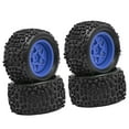 thumbnail image 4 of Yinanstore 4 Pieces 1/18 RC Car Wheels and Tires Accessories Sturdy High Performance Spare Parts Replacement RC Car Part for Typhon Grom Blue, 4 of 8