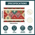 thumbnail image 6 of Colored Plaid The Nutcracker Tree Christmas Winter Xmas Cloth Placemats Set of 4 Table Mats Table Decorations 12x18 Inch, 6 of 6