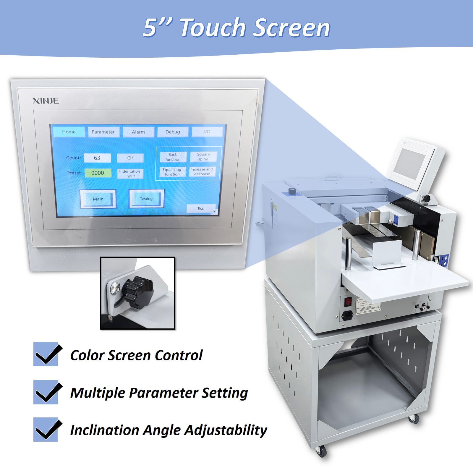 330mm/13" Full Automatic Creasing and Perforating Machine Digital Touch Control