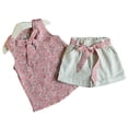 thumbnail image 3 of Minnieouse Conjunto de 2 uds. De chaleco para bebé, conjunto de pantalones cortos y chaleco para bebé, ropa de verano para niña conjuntos de ropa Rosado rojo 100cm Minnieouse AP002978-07, 3 of 6
